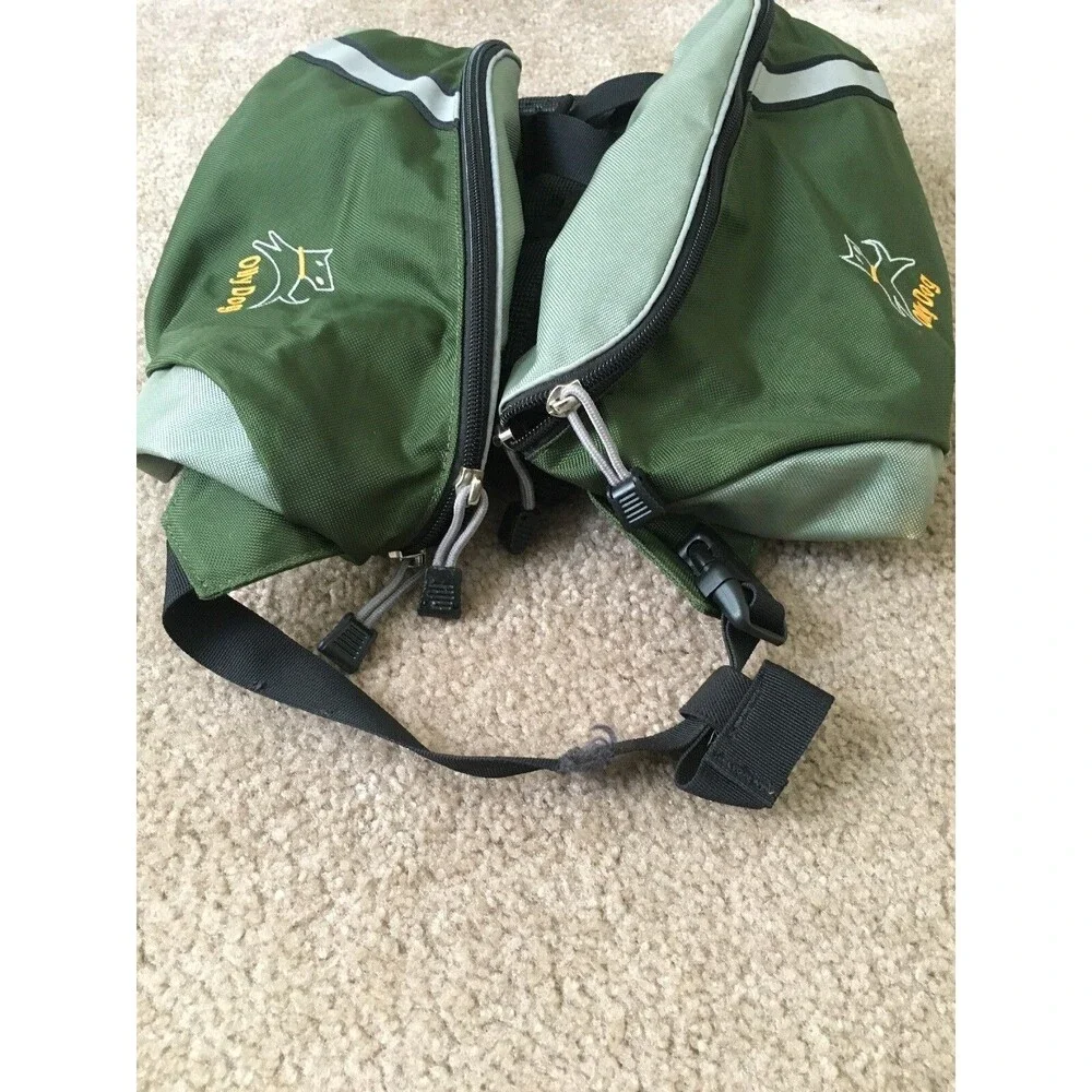 Olly Dog Sport Pet Saddle Backpack Bag Outdoor Green